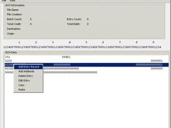 Right click options for ACH records