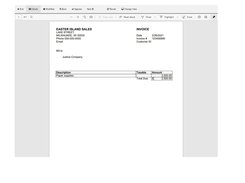 Invoice approval screen