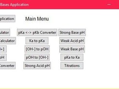 A screenshot of the main screen