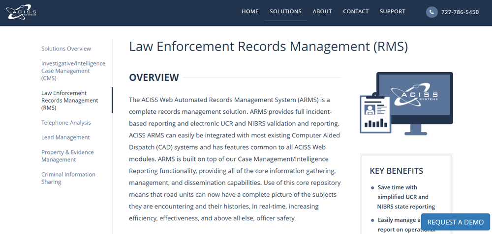 ACISS Automated Records Management Screenshot 1