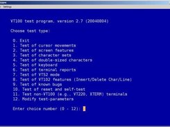 1. Vttest running in Ackterm. I like the Aerial Mono font.