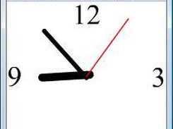 analog clock in Flash