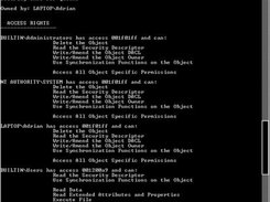 QueryDACL Sample Output