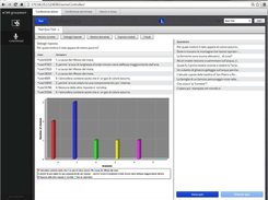 Controller UI and feedback about students' answers for a General Knowledge questionnaire.