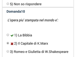 Discusser UI: how to select an answer and feedback about its correctness (wrong answers shown in red color).