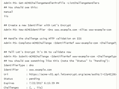 ACMESharp Screenshot 1