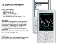 ACNexusMobile (J2ME) for mobile phones via Bluetooth