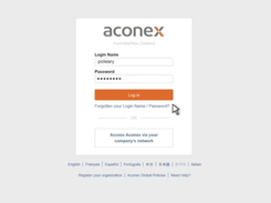 Aconex-Login