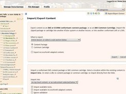 AContent import/export tools