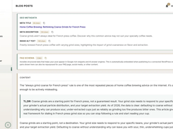 Acta Blog Post Editor — AI-generated articles with pre-publish editorial review workflow