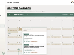 Acta Content Calendar — schedule and manage blog content across all your campaigns