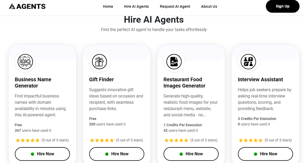 ActionAgents.co Screenshot 1