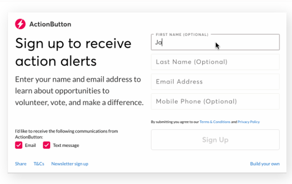 ActionButton Screenshot 1