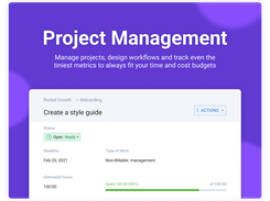 Manage projects across clients and teams