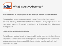 Activ Absence Screenshot 1