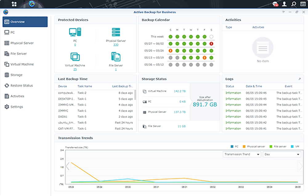 Active Backup for Business Screenshot 1