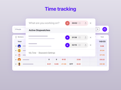Tracking time in ActiveCollab helps you organize your resources, distribute work, create invoices and estimates, adjust pricing, and plan future projects.