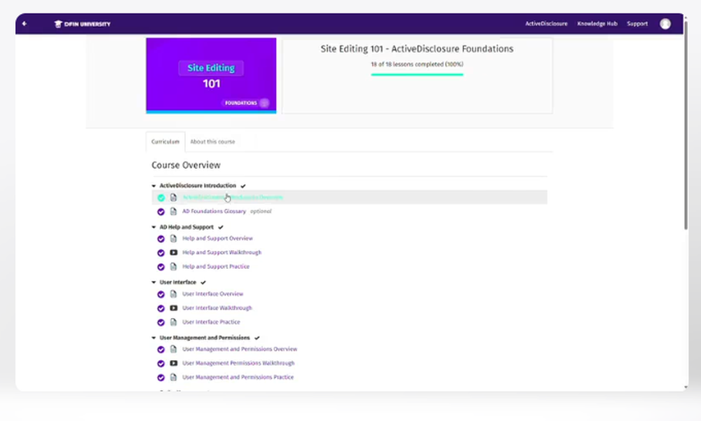 ActiveDisclosure Screenshot 1