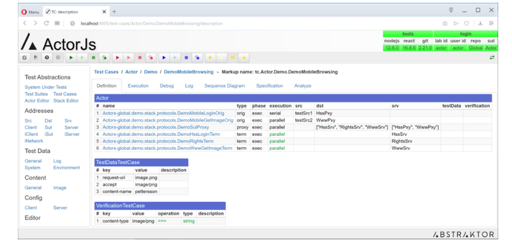 ActorJS Screenshot 1