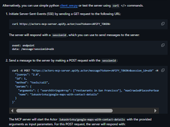 Actors MCP Server Screenshot 1