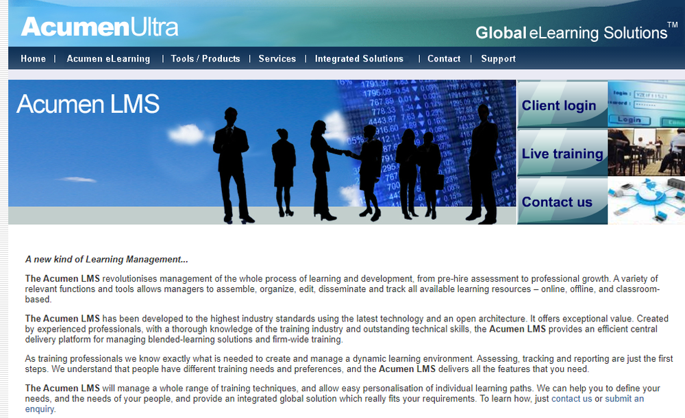 Acumen LMS Screenshot 1