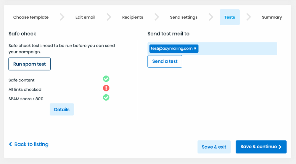 AcyMailing Screenshot 1