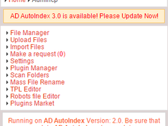 AD Autoindex 3.0 - Admin Panel