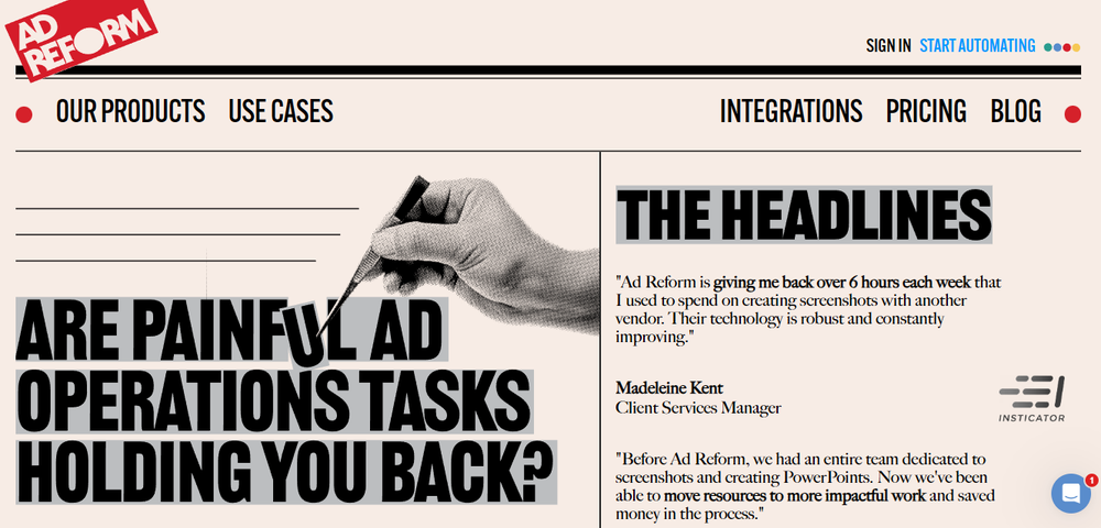 Ad Reform Screenshot 1