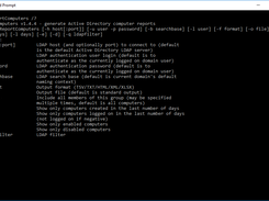 ADReportComputers command line help