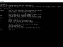 ADReportGroups command line help