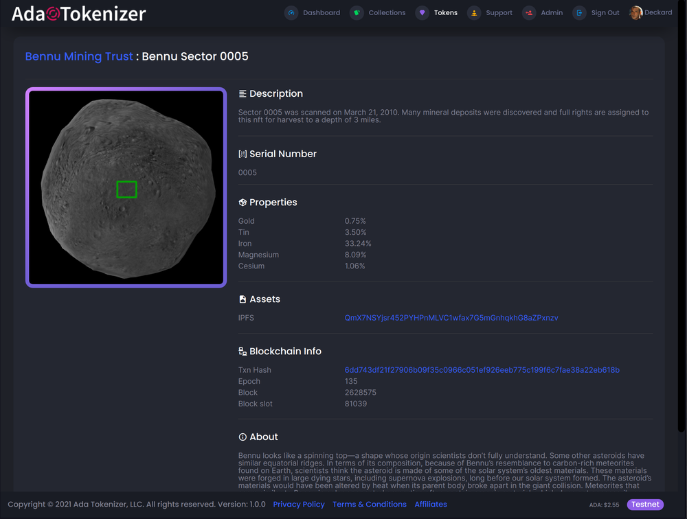 Ada Tokenizer Screenshot 1