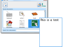 Document selection through user-friendly dialogue with preview