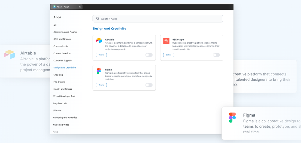 Adapt Browser Screenshot 1