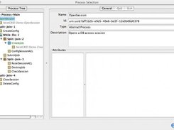 Control flow layout in a demo application workflow