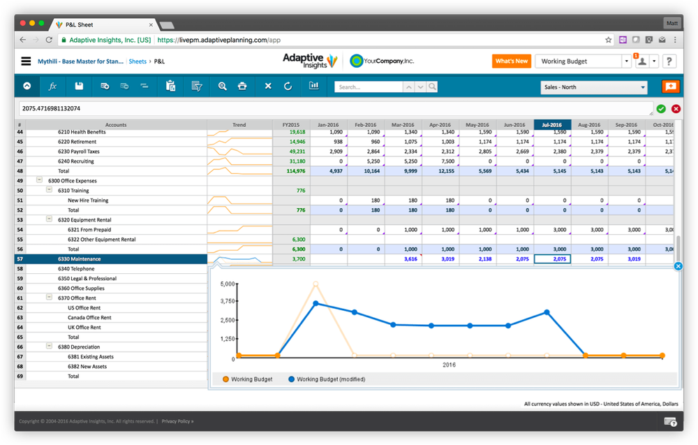 Workday Adaptive Planning Screenshot 1