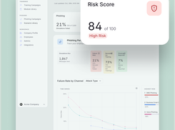 Adaptive’s dashboard offers a clear, real-time view of employee training progress and organizational risk. 