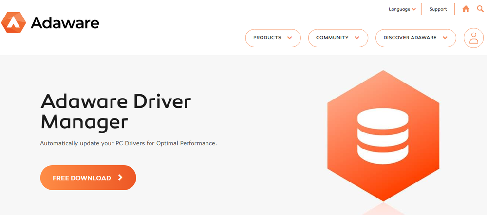Adaware Driver Manager Screenshot 1