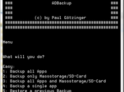 Menu Screen