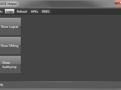 the logs Page (Logcat, dmesg, build.prop)