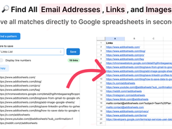 Find all email address, links, and image URLs on a website