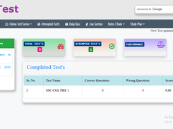 Online Examination System Screenshot 6