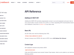 API reference