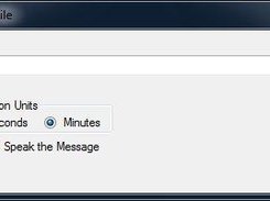 The configuration screen