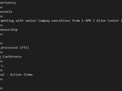 Génération du Top10 des objets les plus employés dans les mails de la boîte - commande top, option -o