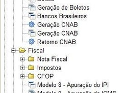 Menu Localização Brasil