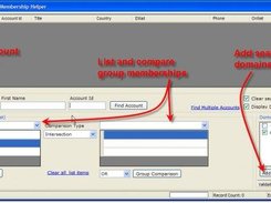 Main screen with feature highlights