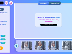 Main Window Of Adima AI Image Upscaler