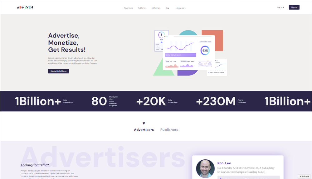 AdMaven Screenshot 1
