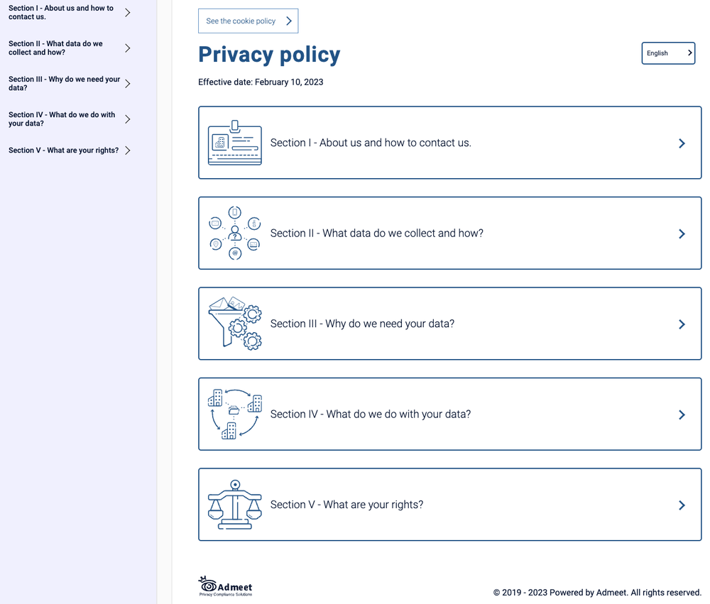 Admeet Privacy Policy