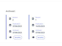 Archiving Policies